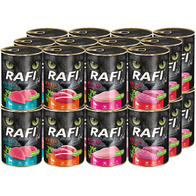 Mokra karma dla kota RAFI mix smaków zestaw 24 x 400 g