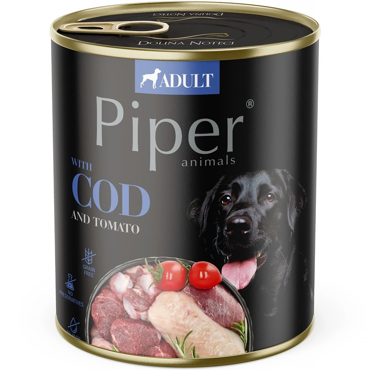 Mokra karma dla psa Piper z dorszem 800 g puszka 1 szt