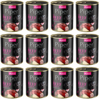 Mokra karma dla psa Piper z żołądkami wołowymi i burakiem zestaw w puszkach 12 x 800 g