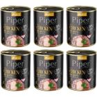 Mokra karma dla psa Piper z sercami z kurczaka i szpinakiem w puszkach 6 x 800 g