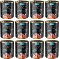 Mokra karma dla psa Piper z jagnięciną i marchewką zestaw w puszkach 12 x 800 g
