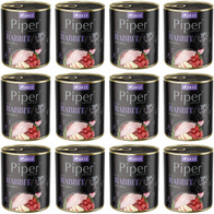 Mokra karma dla psa Piper z królikiem zestaw w puszkach 12 x 800 g