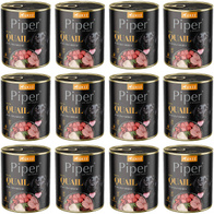 Mokra karma dla psa Piper z kaczką i gruszką zestaw w puszkach 12 x 800 g