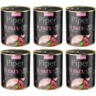 Mokra karma dla psa Piper z indykiem i brokułem zestaw w puszkach 6 x 800 g