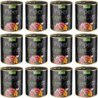 Mokra karma dla psa Piper z dziczyzną i dynią zestaw w puszkach 12 x 800 g