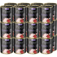 Mokra karma dla psa Piper z królikiem zestaw w puszkach 24 x 800 g