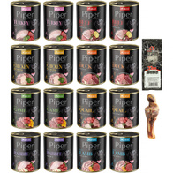 Mokra karma dla psa Piper mix smaków zestaw 16 x 800 g + gratis