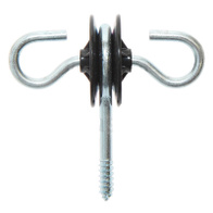 Izolator dwustronny z wkrętem do drewna do przejść bramowych w ogrodzeniach elektrycznych