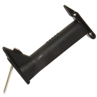 Izolator taśmowy z wysięgnikiem na gwóźdz do słupków drewnianych