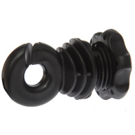 Izolator do drutu, plecionki i linki na słupki z włókna szklanego